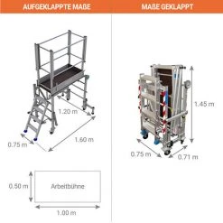 ECHAFAUDAGE DIRECT - MATISERE Mobile Stehleiter - Maximale Arbeitshöhe 3.15m - PIRLNMP 9 ECHAFAUDAGE DIRECT - MATISERE Mobile Stehleiter - Maximale Arbeitshöhe 3.15m - PIRLNMP -Gerüste And Arbeitsplattformen Verkäufe 10378229 3