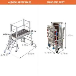 STEHLEITER EXPERTEN - MATISERE Mobile Stehleiter - Maximale Arbeitshöhe 2.75m - PIRLNMP/R 10 STEHLEITER EXPERTEN - MATISERE Mobile Stehleiter - Maximale Arbeitshöhe 2.75m - PIRLNMP/R -Gerüste And Arbeitsplattformen Verkäufe 10378230 4