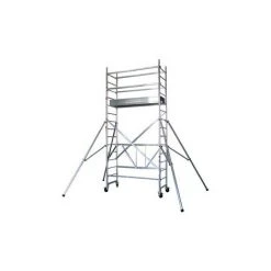 GERUEST EXPERTEN Rollgerüst Aus Alu - Länge 1.80m, 2 Bühnen 168x60cm Mit Fußleisten, Bühnehöhe 6m, Holme Ø 50mm, Traglast 200kg Pro M2, TÜV GS, 5 Jahre Garantie - TOS618 -Gerüste And Arbeitsplattformen Verkäufe 11104046 5