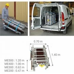 GERUEST EXPERTEN Rollgerüst Aus Alu - Klappbar, 1 Bühne 96x46cm, Bühnehöhe 2m, Sprosse Um Sprosse Regulierbar 25cm Ab 50cm, Passt In Fast Jedes Fahrzeug - ME200-R 9 GERUEST EXPERTEN Rollgerüst Aus Alu - Klappbar, 1 Bühne 96x46cm, Bühnehöhe 2m, Sprosse Um Sprosse Regulierbar 25cm Ab 50cm, Passt In Fast Jedes Fahrzeug - ME200-R -Gerüste And Arbeitsplattformen Verkäufe 11104054 3