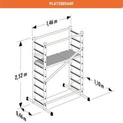 HAILO Leitergerüst - Treppengerüst : 4m Arbeitshöhe, Auf Allen Sprossen Benutzbar - 9474-901 -Gerüste And Arbeitsplattformen Verkäufe 11104335 3