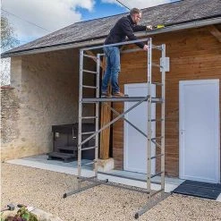 HAILO Leitergerüst - Treppengerüst : 4m Arbeitshöhe, Auf Allen Sprossen Benutzbar - 9474-901 -Gerüste And Arbeitsplattformen Verkäufe 11104335 4