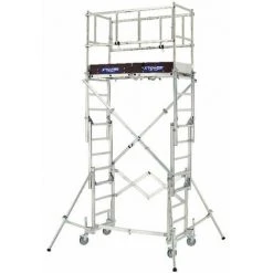 TUBESCA COMABI Teleskopgerüst X-TOWER. Max Arbeitshöhe 4,00m Plattformhöhe 2,00m. - 22405520