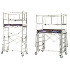 TUBESCA COMABI Teleskopgerüst X-TOWER. Max Arbeitshöhe 4,00m Plattformhöhe 2,00m. - 22405520 -Gerüste And Arbeitsplattformen Verkäufe 11104442 4