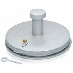 Zarges Brunnenabdeckung In Runder Form Aus Stahl Mit Isolierung Durchmesser 800 Mm