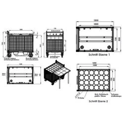 G&UUML;NZBURGER STEIGTECHNIK Günzburger Rettungstechnik Rollcontainer Atemluftflaschen -Gerüste And Arbeitsplattformen Verkäufe 12841837 5