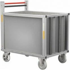 G&UUML;NZBURGER STEIGTECHNIK Günzburger Rettungstechnik Rollcontainer 1200x800mm Schlauch Gebuchtet