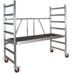 JUMBO Profi Aluminium-Gerüst Klappbar 178X74 Cm Klappgerüst Faltgerüst