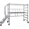 Jumbo® Aluminium Falt-Gerüst Klapp-Gerüst Fahrbar Arbeits-Bühne Faltbar Klappbar Plattform-Höhe 0,5 - 1,0m Mit Treppe -Gerüste And Arbeitsplattformen Verkäufe 13965910 1