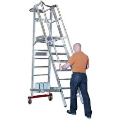 Euroline Premium 32778 Podestleiter Fahrbar, Klappbar 5 Stufen 11 Euroline Premium 32778 Podestleiter Fahrbar, Klappbar 5 Stufen -Gerüste And Arbeitsplattformen Verkäufe 16941576 5