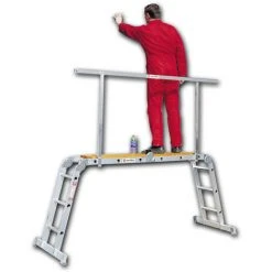 Euroline Geländer Für Klappleiter 4x4 Und 4x3