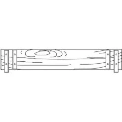 Euroline Stirnbordbrett 1,50m
