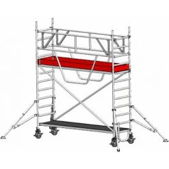 Euroline Gerüst 9516 Mit Sicherheitsaufbau Und Auslegern 4,35m AH