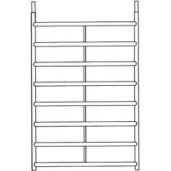 Euroline 8-Sprossenrahmen 1,50m