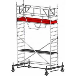 Euroline Gerüst 9513 Mit Sicherheitsaufbau Und Fahrbalken Verschiebbar 5,50m AH