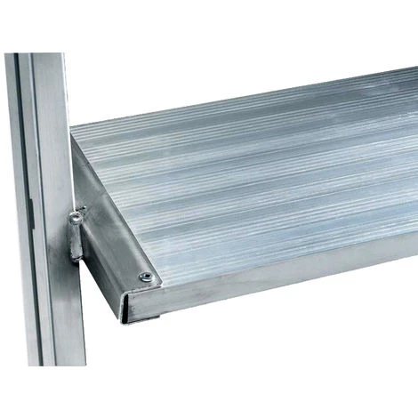 GÜNZBURGER STEIGTECHNIK Günzburger Podestleiter Fahrbar Aluminium Geriffelt 4 Stufen 3 GÜNZBURGER STEIGTECHNIK Günzburger Podestleiter Fahrbar Aluminium Geriffelt 4 Stufen - Image 2