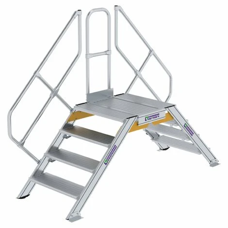 GÜNZBURGER STEIGTECHNIK Günzburger Überstieg 45° Inkl. Einen Handlauf, Stufenbreite 800mm, 2x4 Stufen 3 GÜNZBURGER STEIGTECHNIK Günzburger Überstieg 45° Inkl. Einen Handlauf, Stufenbreite 800mm, 2x4 Stufen