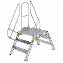 G&UUML;NZBURGER STEIGTECHNIK Günzburger Überstieg 60° Inkl. Einen Handlauf, Stufenbreite 800mm, 2x3 Stufen