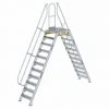 G&UUML;NZBURGER STEIGTECHNIK Günzburger Überstieg 60° Inkl. Einen Handlauf, Stufenbreite 600mm, 2x11 Stufen