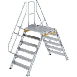 G&UUML;NZBURGER STEIGTECHNIK Günzburger Überstieg 60° Inkl. Einen Handlauf, Stufenbreite 1000mm, 2x6 Stufen