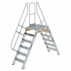 G&UUML;NZBURGER STEIGTECHNIK Günzburger Überstieg 60° Inkl. Einen Handlauf, Stufenbreite 600mm, 2x6 Stufen