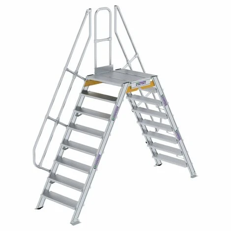 GÜNZBURGER STEIGTECHNIK Günzburger Überstieg 60° Inkl. Einen Handlauf, Stufenbreite 800mm, 2x8 Stufen 3 GÜNZBURGER STEIGTECHNIK Günzburger Überstieg 60° Inkl. Einen Handlauf, Stufenbreite 800mm, 2x8 Stufen