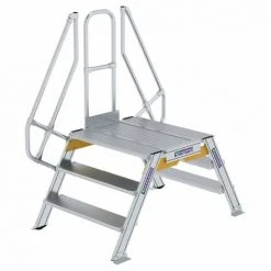 G&UUML;NZBURGER STEIGTECHNIK Günzburger Überstieg 60° Inkl. Einen Handlauf, Stufenbreite 1000mm, 2x3 Stufen