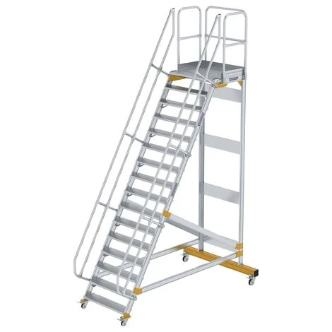 GÜNZBURGER STEIGTECHNIK Günzburger Plattformtreppe Fahrbar 60° Stufenbreite 1000mm 16 Stufen 3 GÜNZBURGER STEIGTECHNIK Günzburger Plattformtreppe Fahrbar 60° Stufenbreite 1000mm 16 Stufen