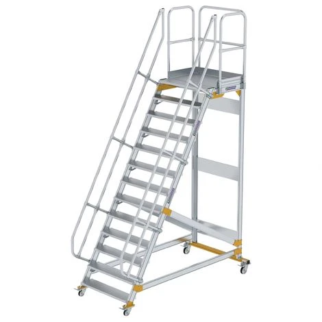 GÜNZBURGER STEIGTECHNIK Günzburger Plattformtreppe Fahrbar 60° Stufenbreite 1000mm 13 Stufen 3 GÜNZBURGER STEIGTECHNIK Günzburger Plattformtreppe Fahrbar 60° Stufenbreite 1000mm 13 Stufen