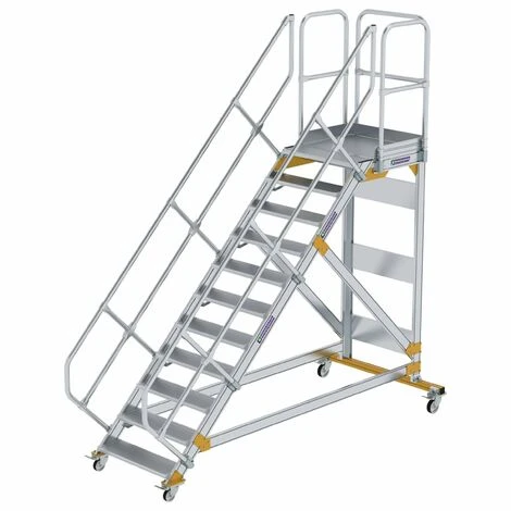 GÜNZBURGER STEIGTECHNIK Günzburger Plattformtreppe Fahrbar 45° Stufenbreite 800mm 11 Stufen 3 GÜNZBURGER STEIGTECHNIK Günzburger Plattformtreppe Fahrbar 45° Stufenbreite 800mm 11 Stufen