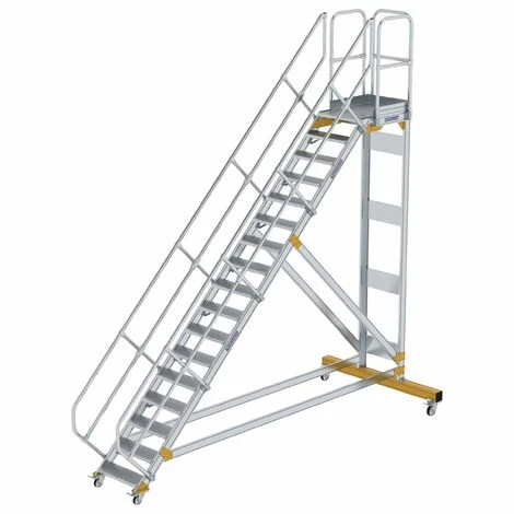 GÜNZBURGER STEIGTECHNIK Günzburger Plattformtreppe Fahrbar 45° Stufenbreite 600mm 17 Stufen 3 GÜNZBURGER STEIGTECHNIK Günzburger Plattformtreppe Fahrbar 45° Stufenbreite 600mm 17 Stufen