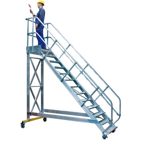 GÜNZBURGER STEIGTECHNIK Günzburger Plattformtreppe Fahrbar 45° Stufenbreite 800mm 16 Stufen 4 GÜNZBURGER STEIGTECHNIK Günzburger Plattformtreppe Fahrbar 45° Stufenbreite 800mm 16 Stufen - Image 2
