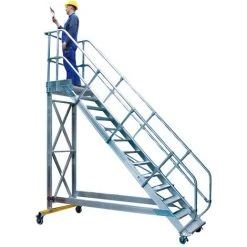 GÜNZBURGER STEIGTECHNIK Günzburger Plattformtreppe Fahrbar 45° Stufenbreite 600mm 12 Stufen 5 GÜNZBURGER STEIGTECHNIK Günzburger Plattformtreppe Fahrbar 45° Stufenbreite 600mm 12 Stufen -Gerüste And Arbeitsplattformen Verkäufe 17403895 2