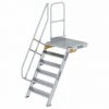 G&UUML;NZBURGER STEIGTECHNIK Günzburger Treppe Mit Plattform 60° Inkl. Einen Handlauf, 800mm Stufenbreite, 6 Stufen -Gerüste And Arbeitsplattformen Verkäufe 17403973 1