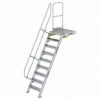 G&UUML;NZBURGER STEIGTECHNIK Günzburger Treppe Mit Plattform 60° Inkl. Einen Handlauf, 600mm Stufenbreite, 9 Stufen -Gerüste And Arbeitsplattformen Verkäufe 17403980 1
