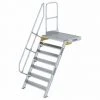 G&UUML;NZBURGER STEIGTECHNIK Günzburger Treppe Mit Plattform 60° Inkl. Einen Handlauf, 1000mm Stufenbreite, 7 Stufen -Gerüste And Arbeitsplattformen Verkäufe 17403992 1