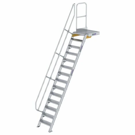 GÜNZBURGER STEIGTECHNIK Günzburger Treppe Mit Plattform 60° Inkl. Einen Handlauf, 600mm Stufenbreite, 14 Stufen 3 GÜNZBURGER STEIGTECHNIK Günzburger Treppe Mit Plattform 60° Inkl. Einen Handlauf, 600mm Stufenbreite, 14 Stufen