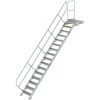G&UUML;NZBURGER STEIGTECHNIK Günzburger Treppe Mit Plattform 45° Inkl. Einen Handlauf, 600mm Stufenbreite, 16 Stufen -Gerüste And Arbeitsplattformen Verkäufe 17404031 1