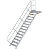 G&UUML;NZBURGER STEIGTECHNIK Günzburger Treppe Mit Plattform 45° Inkl. Einen Handlauf, 800mm Stufenbreite, 14 Stufen -Gerüste And Arbeitsplattformen Verkäufe 17404070 1