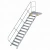 G&UUML;NZBURGER STEIGTECHNIK Günzburger Treppe Mit Plattform 45° Inkl. Einen Handlauf, 800mm Stufenbreite, 13 Stufen -Gerüste And Arbeitsplattformen Verkäufe 17404103 1