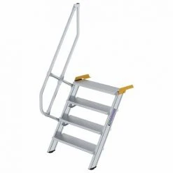 G&UUML;NZBURGER STEIGTECHNIK Günzburger Treppe 60° Inkl. Einen Handlauf, 800mm Stufenbreite, 4 Stufen