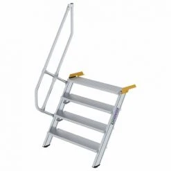 G&UUML;NZBURGER STEIGTECHNIK Günzburger Treppe 60° Inkl. Einen Handlauf, 1000mm Stufenbreite, 4 Stufen