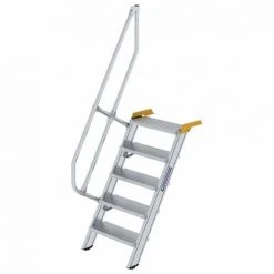 G&UUML;NZBURGER STEIGTECHNIK Günzburger Treppe 60° Inkl. Einen Handlauf, 600mm Stufenbreite, 5 Stufen