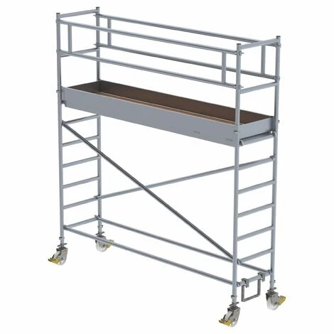 GÜNZBURGER STEIGTECHNIK Günzburger Rollgerüst Mit Fahrbalken 0,75x3,00m Plattform 4,35m AH 3 GÜNZBURGER STEIGTECHNIK Günzburger Rollgerüst Mit Fahrbalken 0,75x3,00m Plattform 4,35m AH