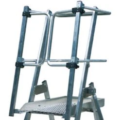 G&UUML;NZBURGER STEIGTECHNIK Günzburger Plattformleiter FlexxStep 4 Sprossen Mit Teleskopaufsatz Plus 2 Sprossen -Gerüste And Arbeitsplattformen Verkäufe 17405023 3