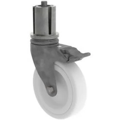 G&UUML;NZBURGER STEIGTECHNIK Günzburger Lenkrolle Mit Feststellbremse Und Zapfen 200mm Durchmesser