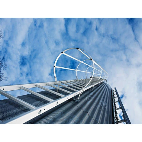 GÜNZBURGER STEIGTECHNIK Günzburger Ortsfeste Steigleitern An Maschinellen Anlagen Aluminium, 8,40m SH 5 GÜNZBURGER STEIGTECHNIK Günzburger Ortsfeste Steigleitern An Maschinellen Anlagen Aluminium, 8,40m SH - Image 3