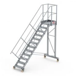 Altrex Podesttreppe Fahrbar 45° 12 Stufen
