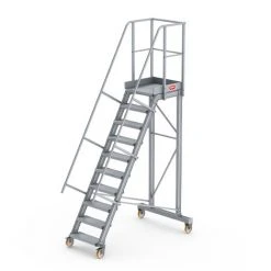 Altrex Podesttreppe Fahrbar 60° 10 Stufen