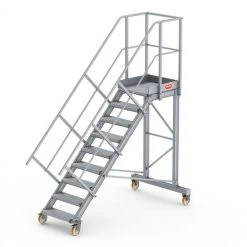 Altrex Podesttreppe Fahrbar 45° 9 Stufen